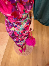Carica l'immagine nel visualizzatore di Gallery, Abito Monospalla Fucsia Multicolor