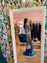 Carica l'immagine nel visualizzatore di Gallery, Abito Sirena Azzurro Paillettes Sfumate
