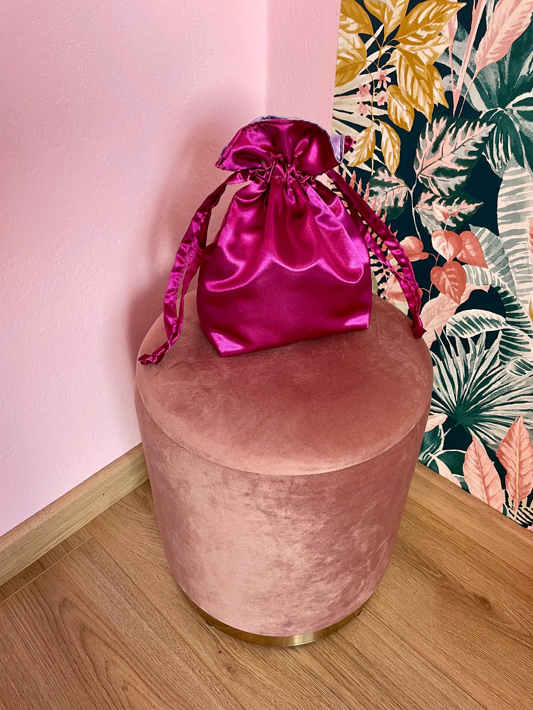 Candy Bag Raso Magenta e Lilla