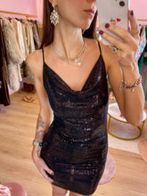 Carica l'immagine nel visualizzatore di Gallery, Abito Venus Paillettes Nero
