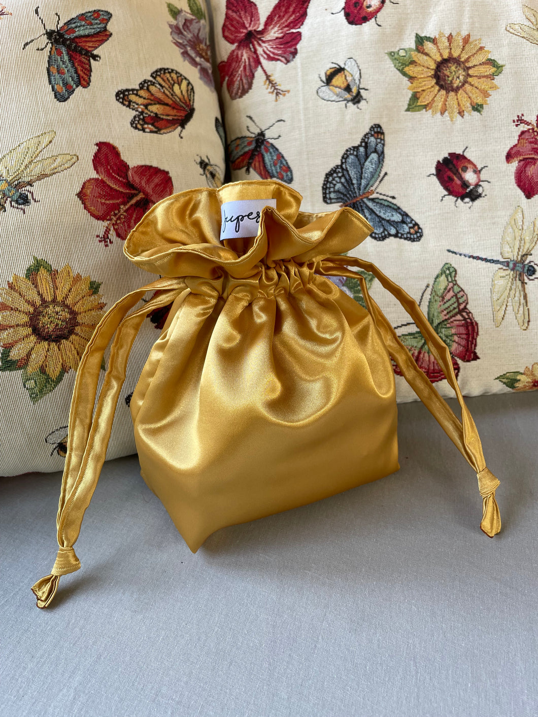 Candy Bag Raso Oro Chiaro