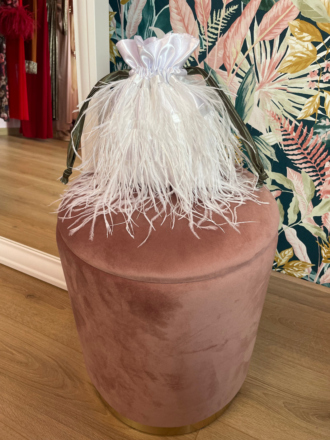 Candy Bag Bianca Plumes