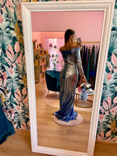 Carica l'immagine nel visualizzatore di Gallery, Abito Sirena Azzurro Paillettes Sfumate
