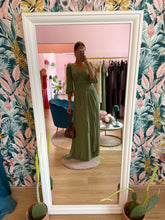 Load image into Gallery viewer, Abito Maxi Verde Oliva
