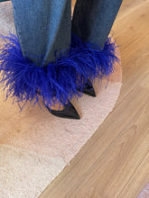 Carica l&#39;immagine nel visualizzatore di Gallery, Jeans Wide-Leg Piume Blu Elettrico

