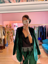 Carica l'immagine nel visualizzatore di Gallery, Venus Top Nero Frangia Strass
