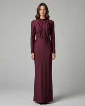 Carica l'immagine nel visualizzatore di Gallery, Abito Granato Scollo Retro
