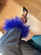 Carica l&#39;immagine nel visualizzatore di Gallery, Jeans Wide-Leg Piume Blu Elettrico
