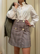 Carica l&#39;immagine nel visualizzatore di Gallery, Tartan Jupe grigia
