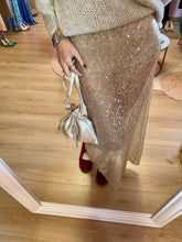 Load image into Gallery viewer, Longuette Sequins Champagne
