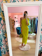 Carica l&#39;immagine nel visualizzatore di Gallery, Abito Monospalla Crepe Lime
