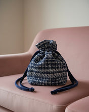 Load image into Gallery viewer, Candy Bag Chenille and Blue Tweed
