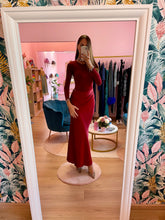 Carica l'immagine nel visualizzatore di Gallery, Abito Bordeaux Gonna Satin
