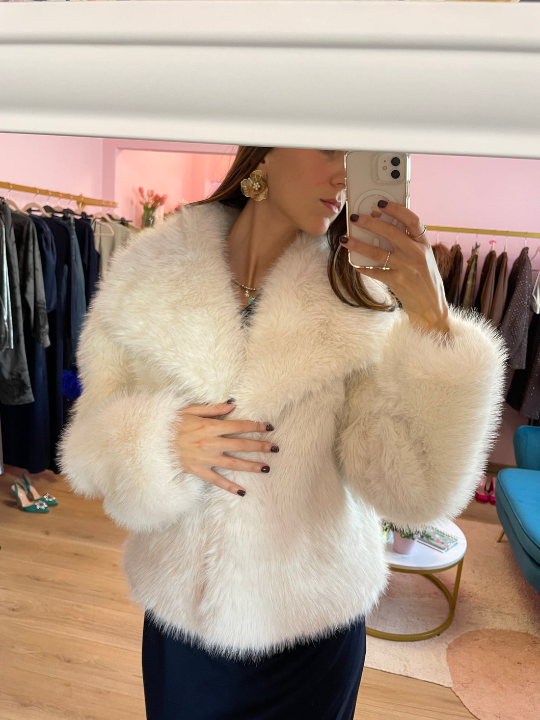 Eco Fur Bianco Sporco