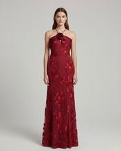 Carica l'immagine nel visualizzatore di Gallery, Abito Sirena Bordeaux Fiori
