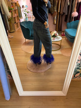 Carica l&#39;immagine nel visualizzatore di Gallery, Jeans Wide-Leg Piume Blu Elettrico
