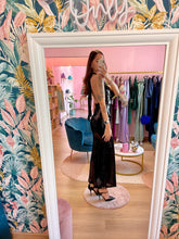 Carica l'immagine nel visualizzatore di Gallery, Abito Maxi Nero Paillettes
