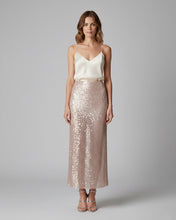 Load image into Gallery viewer, Longuette Sequins Champagne
