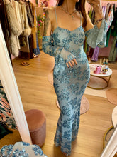 Load image into Gallery viewer, Light Blue Mermaid Dress with Sleeves
